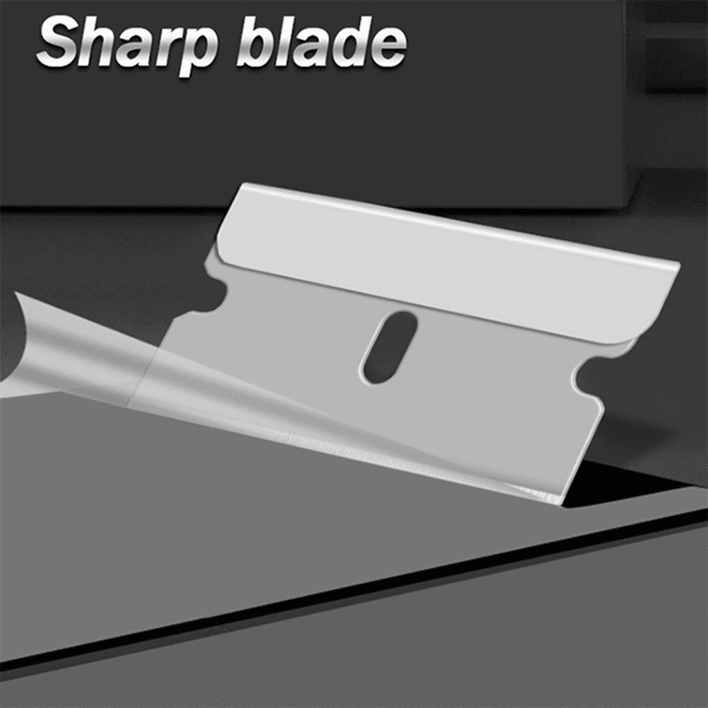 image-100 PCS Razor Blades Single Edge Extra Sharp Heat Treated Safety Knife