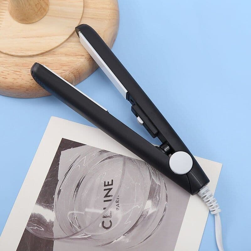 image-Mini Portable Hair Iron Hair Straightener Curler Professional Hair