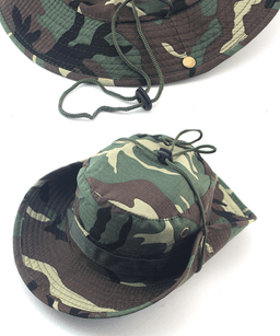 image-Boonie Bucket Hats Outdoor Fishing Hunting Wide Brim Mesh Camo Safari