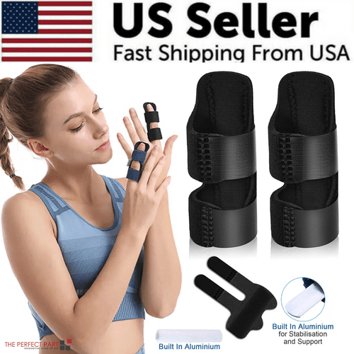 image-Adjustable Trigger Finger Splint Straightener Corrector Brace Support
