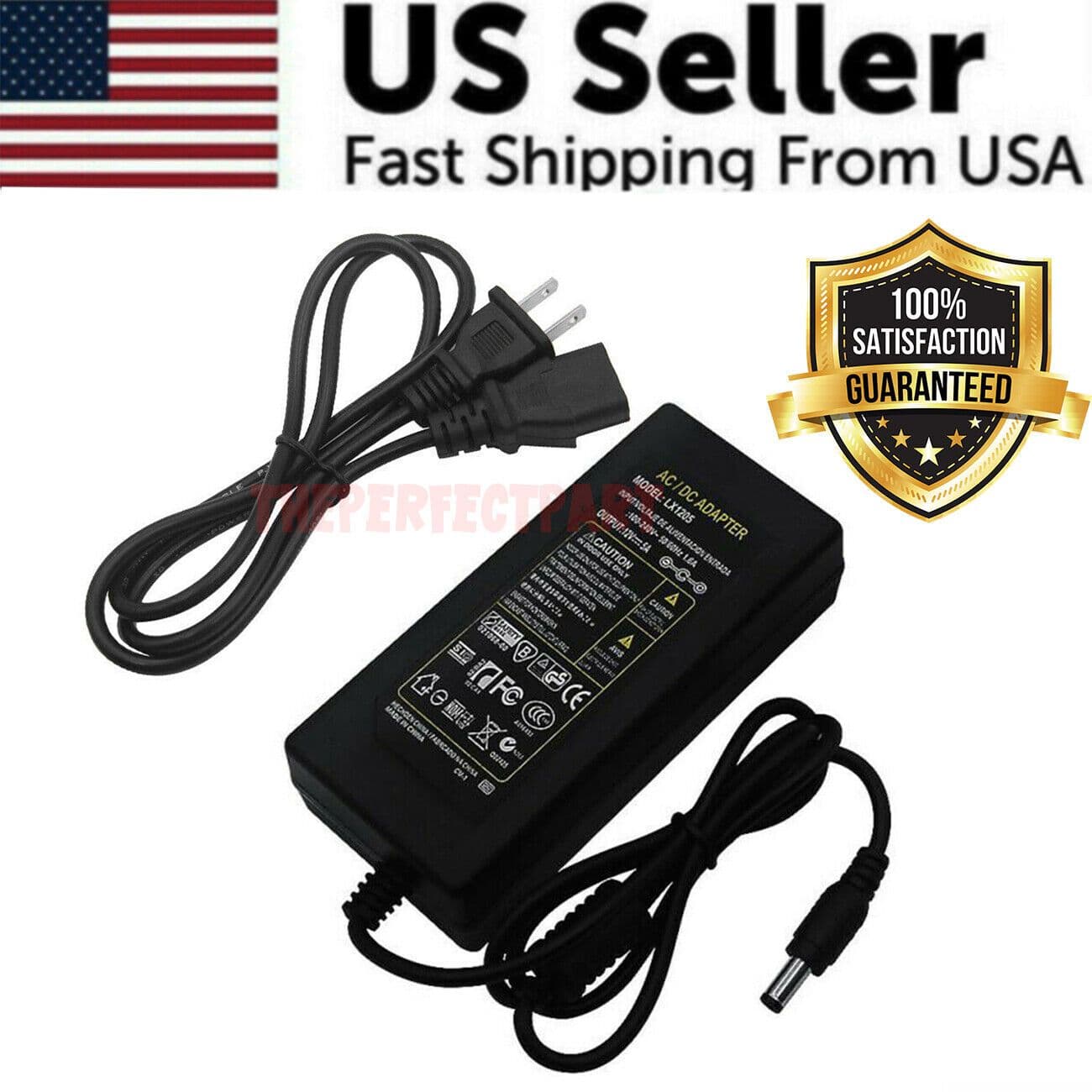 image-12V 5A 5 AMP 60W DC Power Supply Adapter Transformer LED Strip CCTV PC