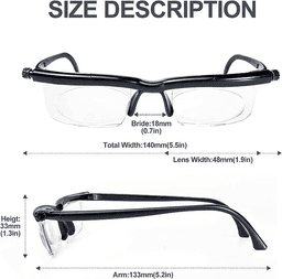 image-Dial Adjustable Glasses Variable Focus For Reading Distance Vision