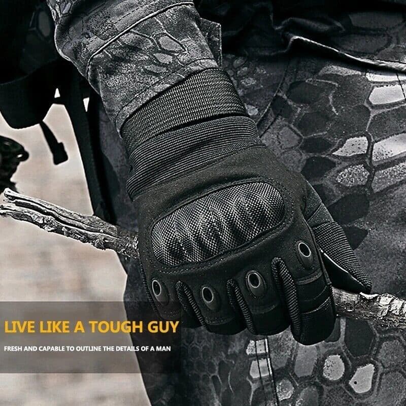 image-Tactical Motorcycle Motocross Full Finger Gloves Motorbike Riding