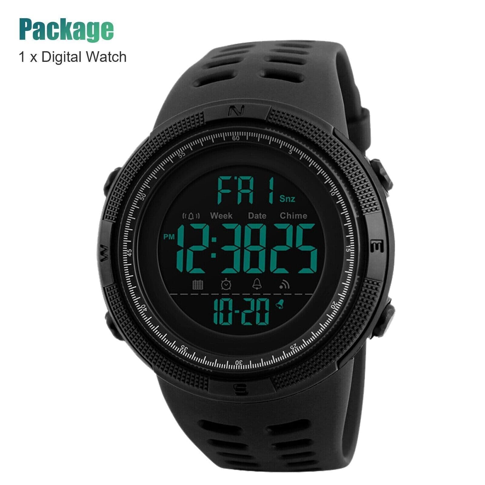 image-SKMEI Men's Digital Army Military Sport Quartz Analog Chrono