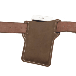 image-Men Cell Phone Belt Pack Bag Loop Waist Holster Pouch Case Leather