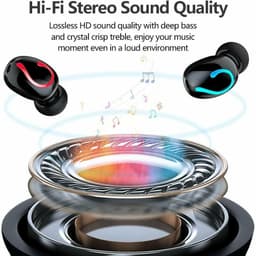 image-Bluetooth 5.1 Headset TWS Wireless Earphones Mini Earbuds Stereo