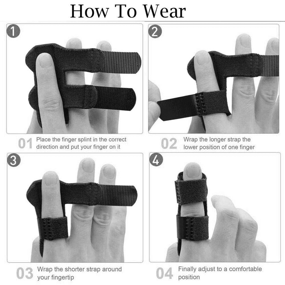 image-Adjustable Trigger Finger Splint Straightener Corrector Brace Support