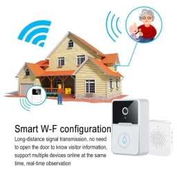 image-Wireless Security Smart WiFi Doorbell Intercom Video Camera Door Ring