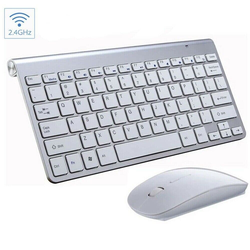 image-Mini Wireless Keyboard And Mouse Set Waterproof 2.4G For Mac Apple PC
