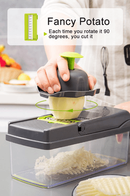 image-15-In-1 Vegetable Fruit Chopper Cutter Food Onion Veggie Dicer Slicer