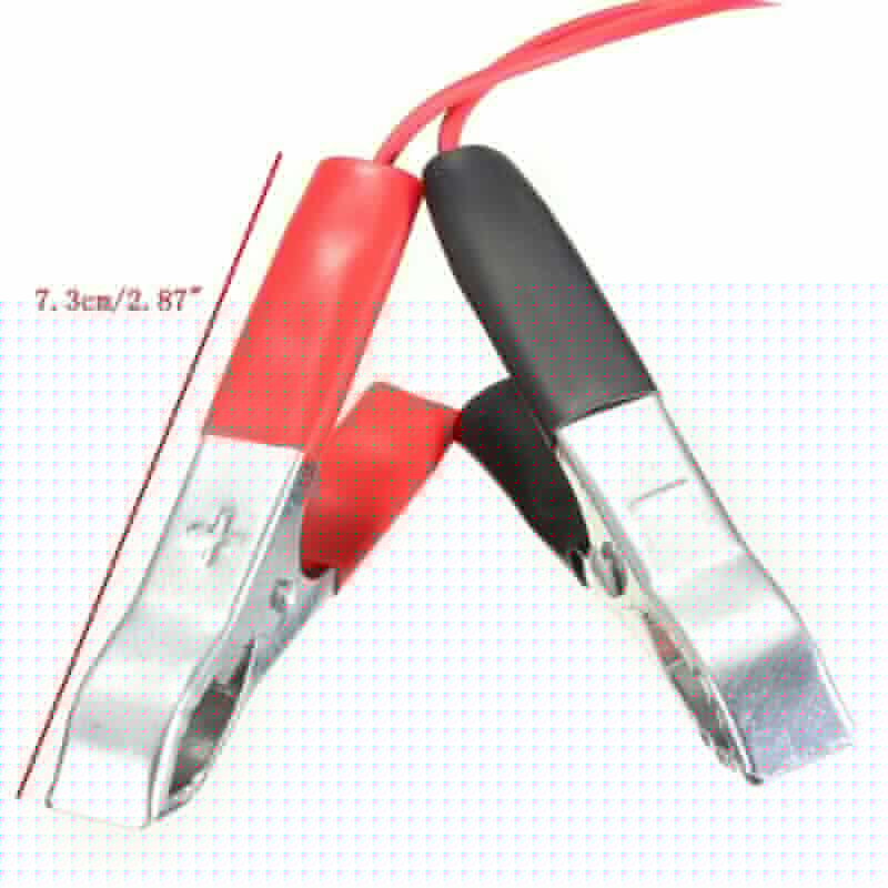 image-2PCS Car Battery Alligator Clamp Clip Cigarette Lighter Power Adapter