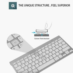 image-Mini Wireless Keyboard And Mouse Set Waterproof 2.4G For Mac Apple PC
