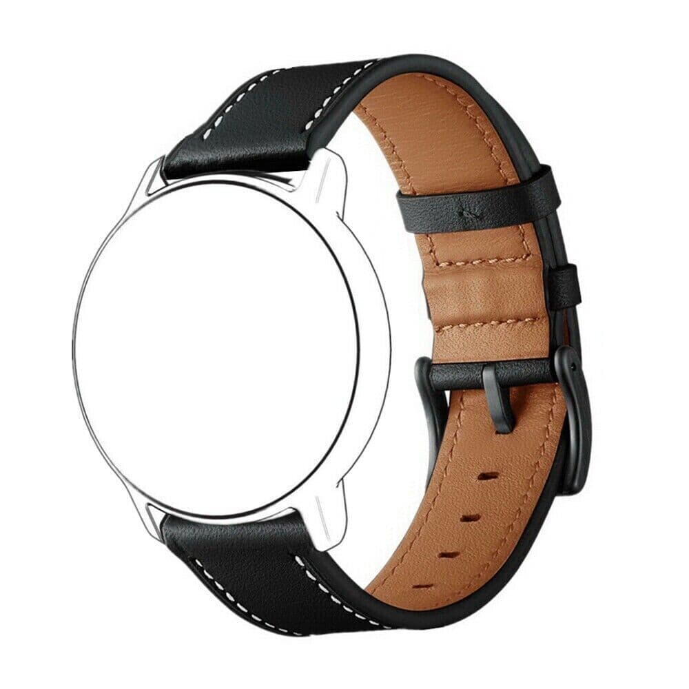 image-18mm 20mm 22mm Classic Genuine Leather Watch Band Strap Quick Release