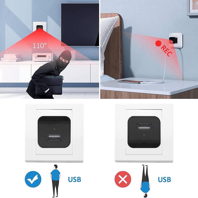 image-Mini Hidden Camera Home Security Nanny Cam Full HD 1080P DVR Night
