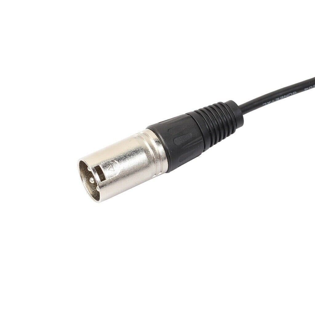 image-3Pin XLR Female Jack To Dual 2 Male Plug Y Splitter Cable Adapter