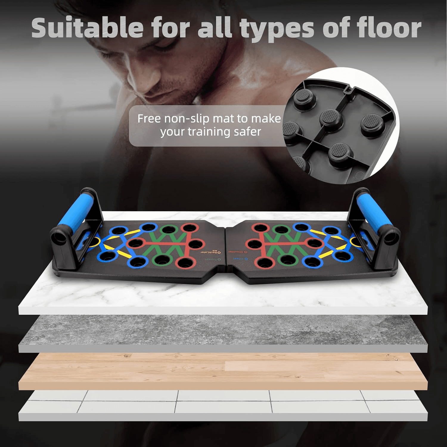 image-28 in 1 Push Up Rack Board System Fitness Workout Train Home Gym
