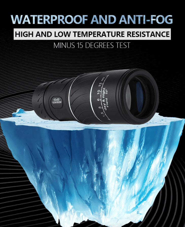 image-40X60 Monocular Binoculars With Night Vision BAK4 Prism High Power