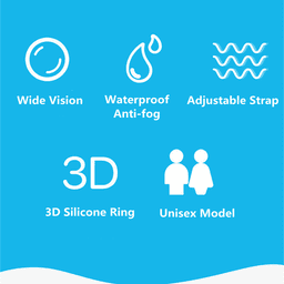 image-Clear Comfortable Swimming Goggles UV- Anti-Fog Swim Glasses Mirror