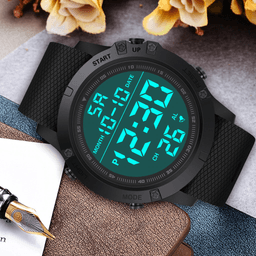 image-Waterproof Digital Sports Watch Military Tactical LED Backlight