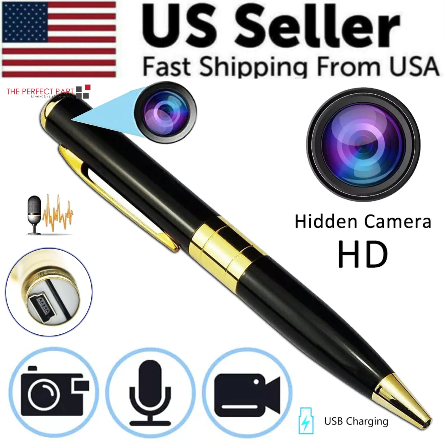image-Pen Camera Cam Mini Hidden Pocket Audio Video Recorder DVR Security