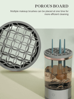 image-Automatic Brush Cleaner Electric Makeup Brush Cleaning Machine Fast