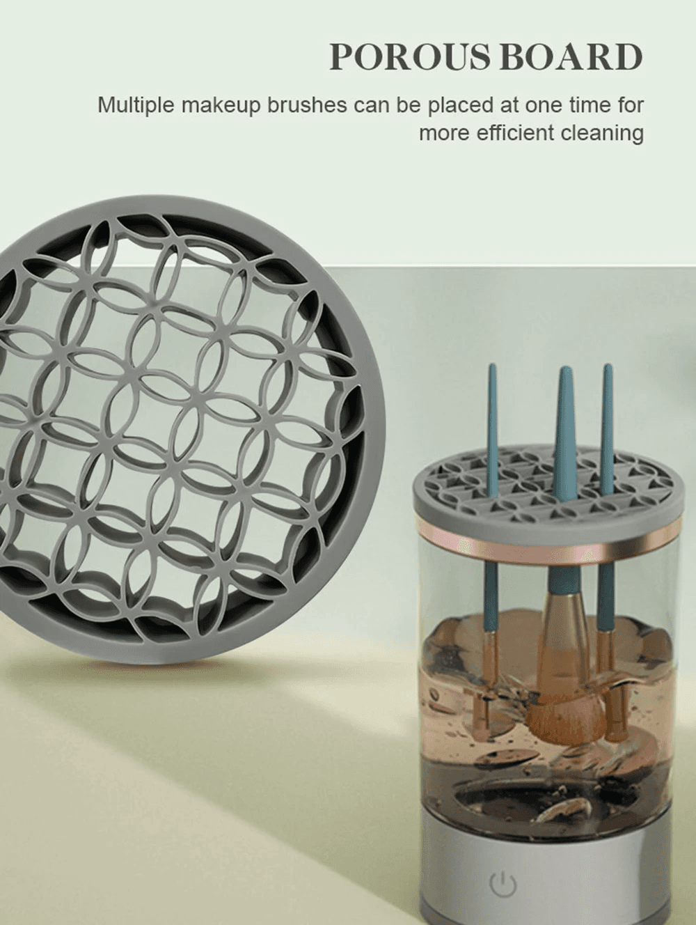 image-Automatic Brush Cleaner Electric Makeup Brush Cleaning Machine Fast