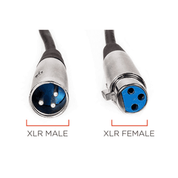 image-XLR Microphone MIC 3-Pin Male To Female Cable Cord Connector Extension