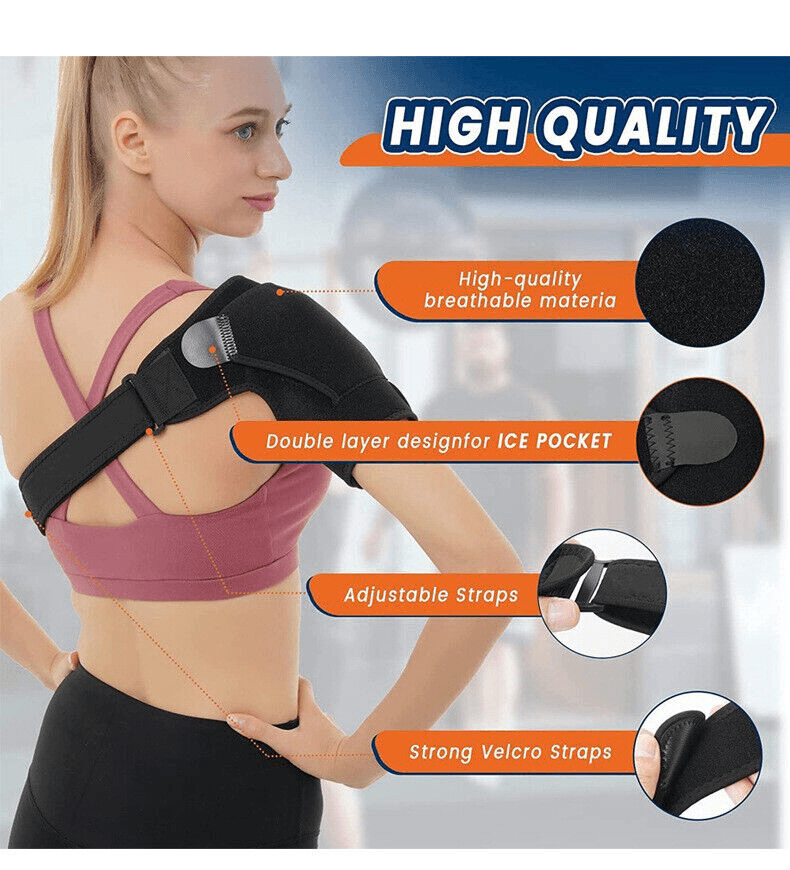 image-Shoulder Brace Support Compression Sleeve Torn Rotator Cuff AC Joint