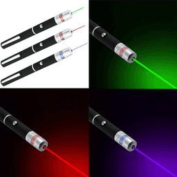 image-3 Packs 900Mile Laser Pointer Pen Green Blue Red Light Visible Beam