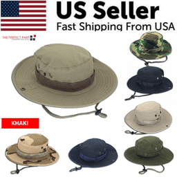 image-Boonie Bucket Hats Outdoor Fishing Hunting Wide Brim Mesh Camo Safari