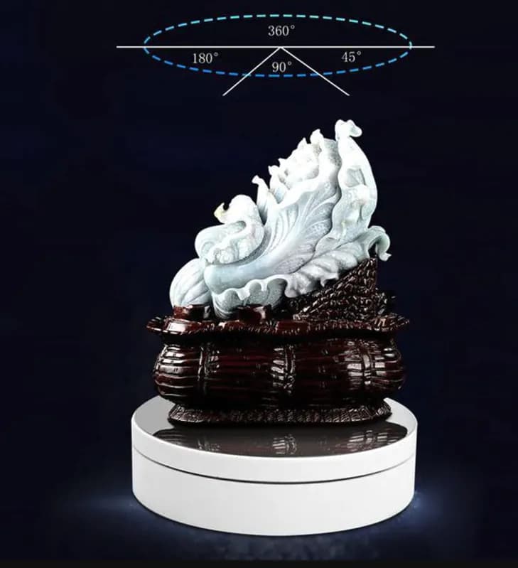 image-360° Electric Motorized Rotating Display Stand Jewelry Photography