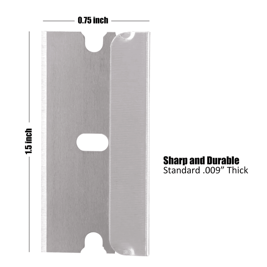 image-100 PCS Razor Blades Single Edge Extra Sharp Heat Treated Safety Knife