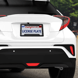 image-1X Black 3D USA American Flag License Plate Frame Holder Auto Car Tag