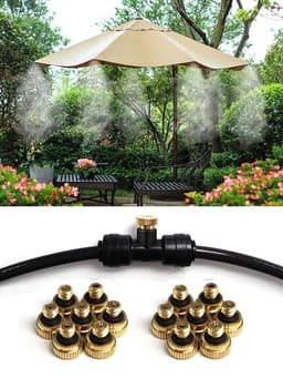 image-20x Brass Misting Nozzles Mister Sprinkler Outdoor Cooling System