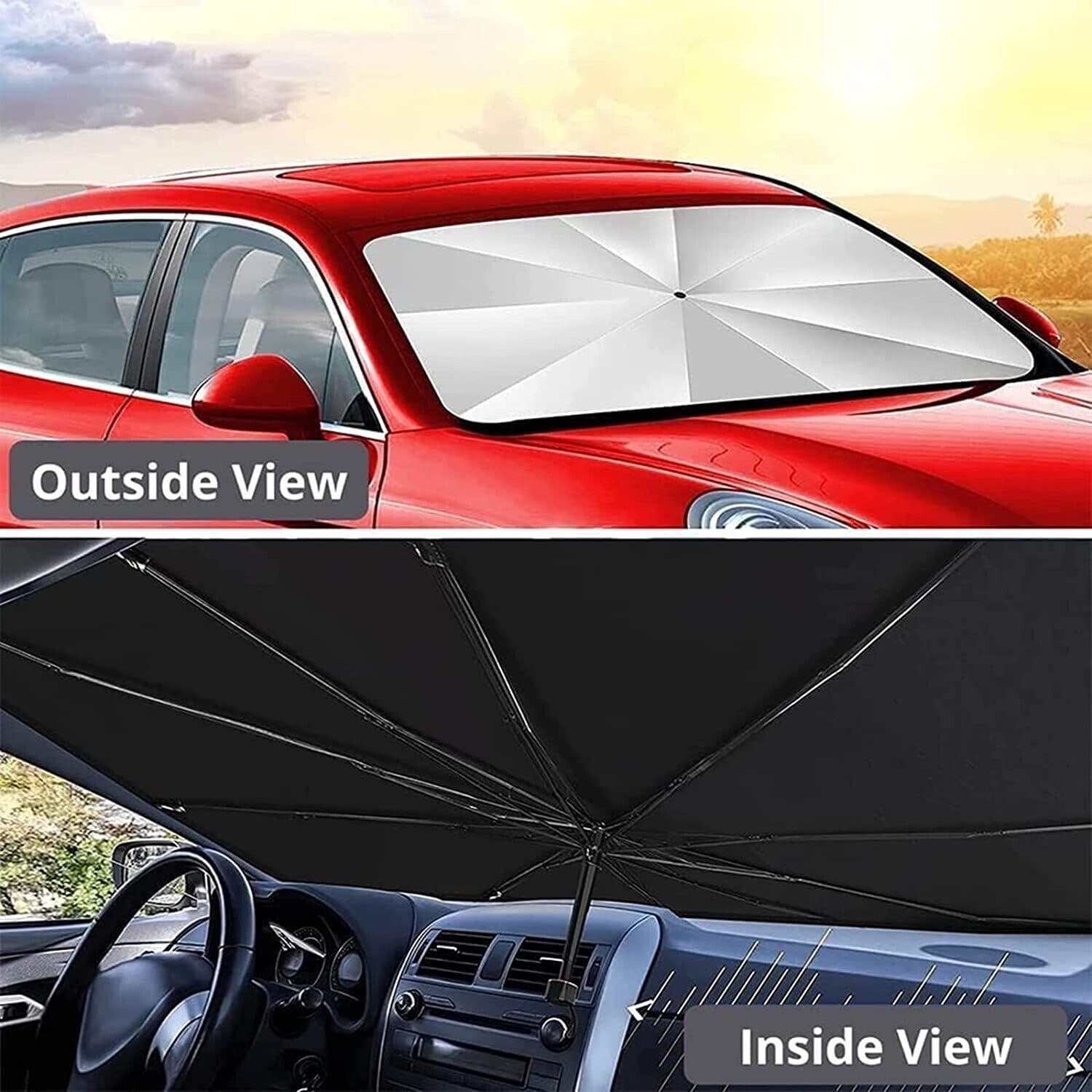 image-51" Car Windshield Sun Shade Foldable Umbrella Front Window Cover