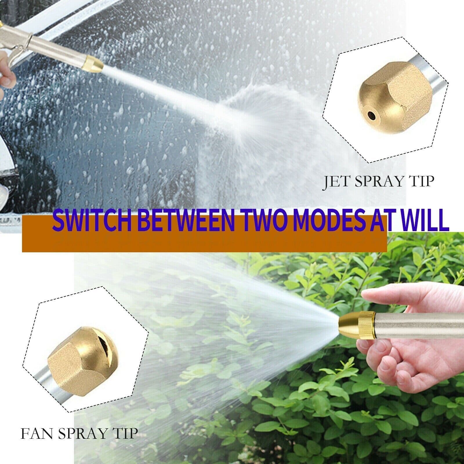 image-High Pressure Power Washer Water Spray Gun Nozzle Wand Attachment