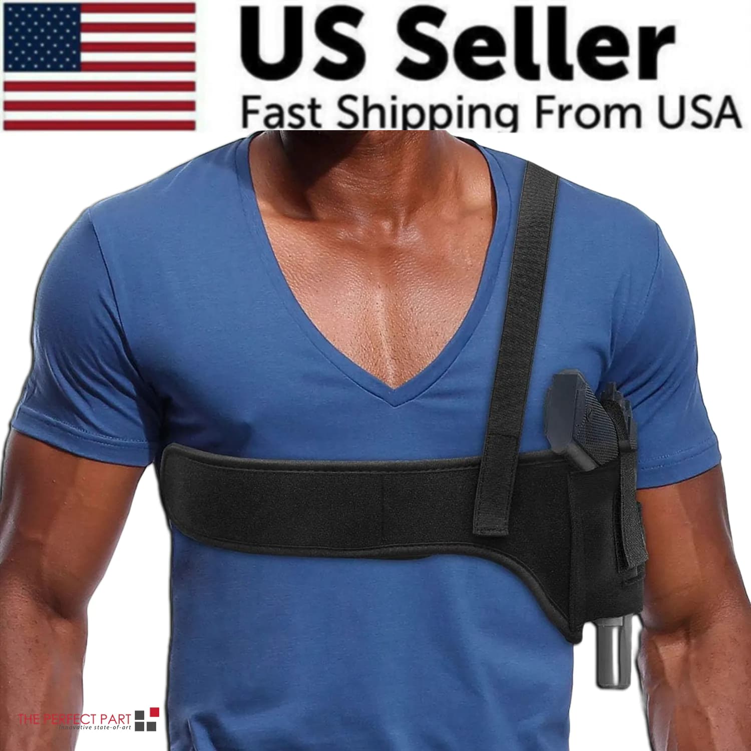 image-Tactical Concealed Carry Shoulder Waist Pistol Hand Gun Holder Holster