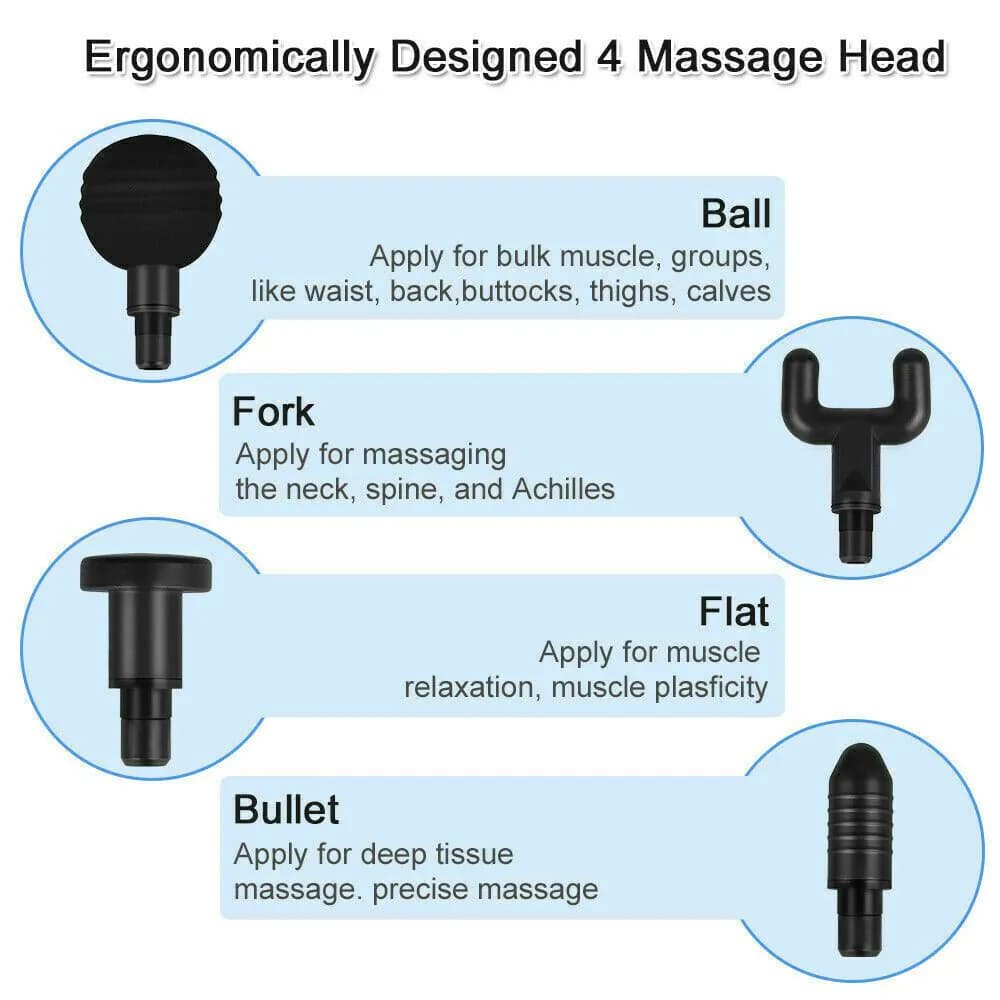 image-Massage Gun Percussion Massager Deep Tissue Muscle Vibrating Relaxing