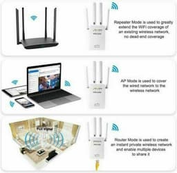 image-1200Mbps WiFi Range Extender Repeater Wireless Amplifier Router Signal