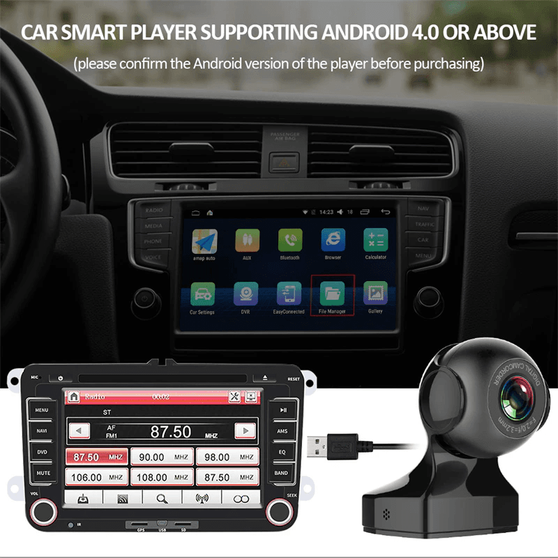 image-170° WiFi Dash Cam Recorder Car Camera HD 1080P Car DVR Vehicle Video