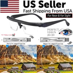 image-Dial Adjustable Glasses Variable Focus For Reading Distance Vision