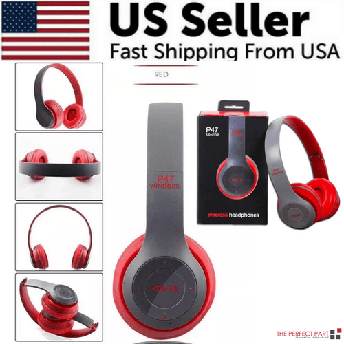 image-Wireless Bluetooth 5.0 Headphones Headset Over-Ear FM Radio MIC