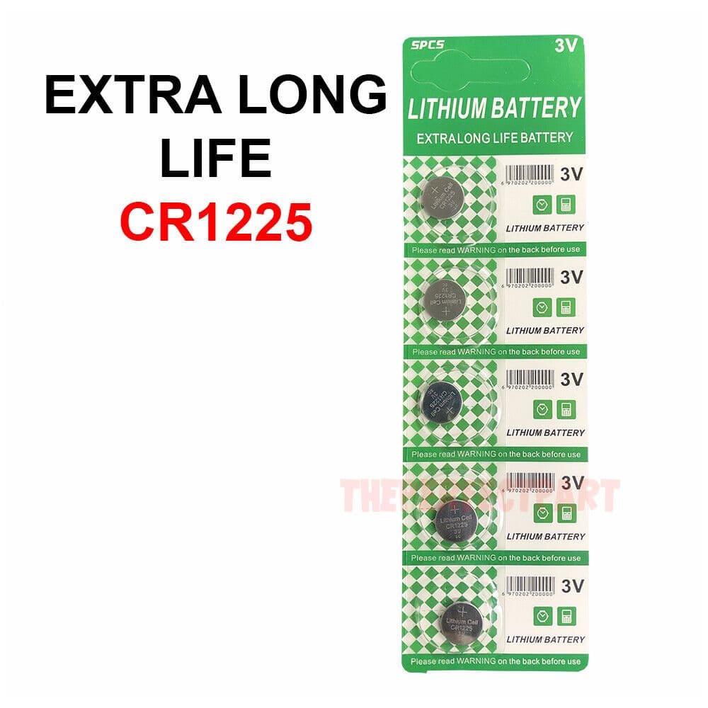 image-5 PCS New Lithium Battery 3V CR1225 /CR 1225 Button Cell Watch EXTRA