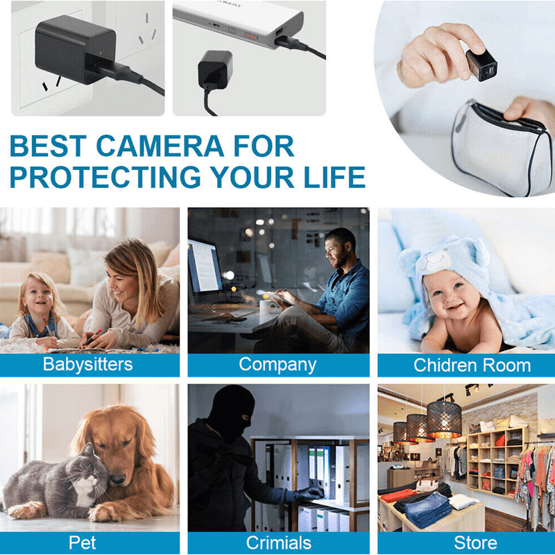 image-Mini Hidden Camera Home Security Nanny Cam Full HD 1080P DVR Night