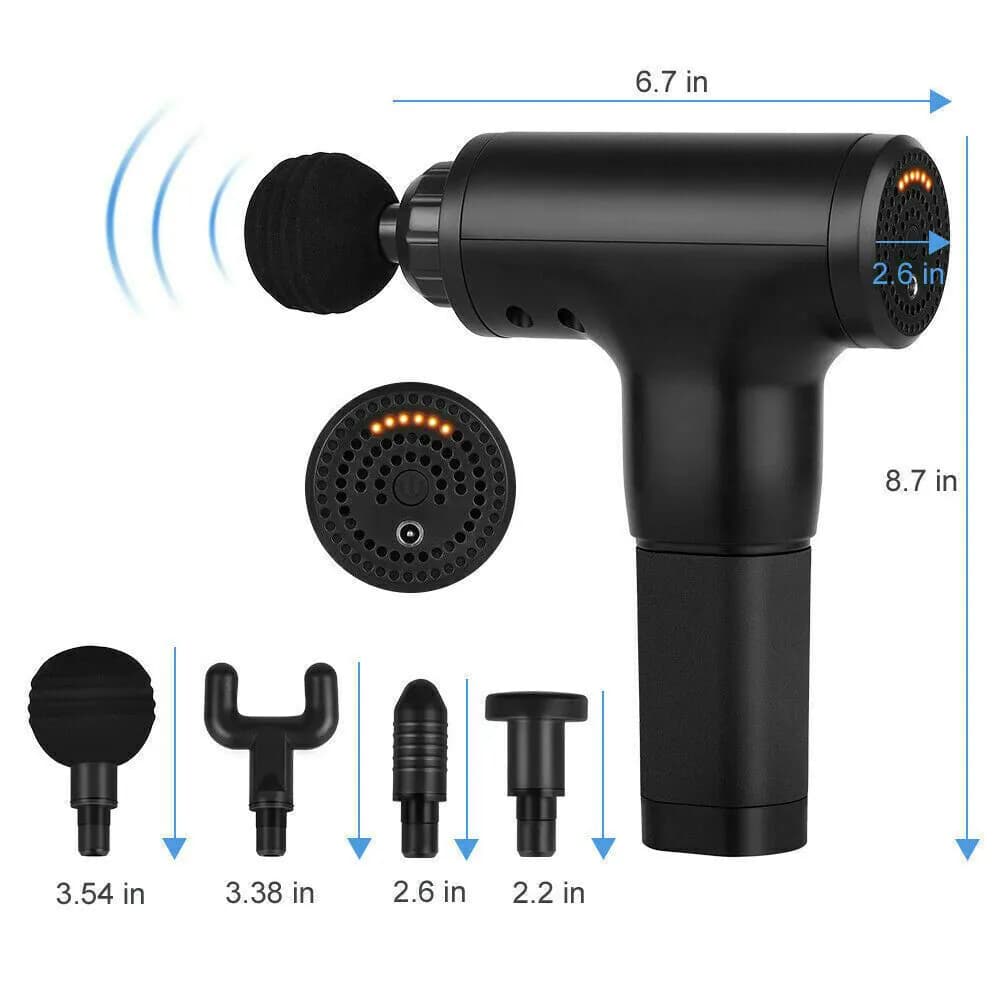 image-Massage Gun Percussion Massager Deep Tissue Muscle Vibrating Relaxing