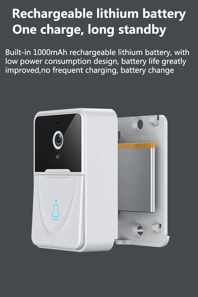 image-Wireless Security Smart WiFi Doorbell Intercom Video Camera Door Ring