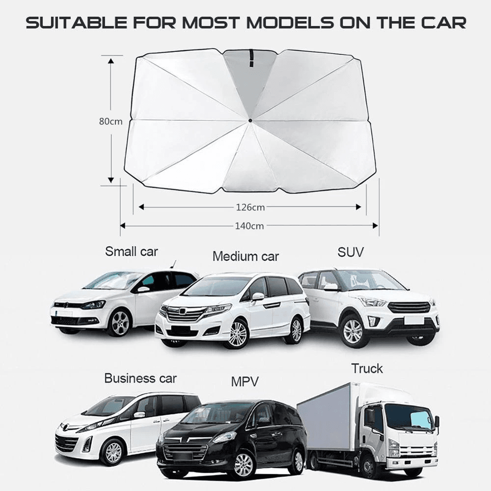 image-51" Car Windshield Sun Shade Foldable Umbrella Front Window Cover