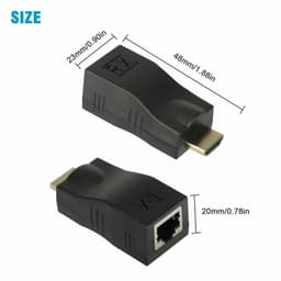 image-4K 1080P HDMI Extender to RJ45 Over Cat 5e/6 Network LAN Ethernet
