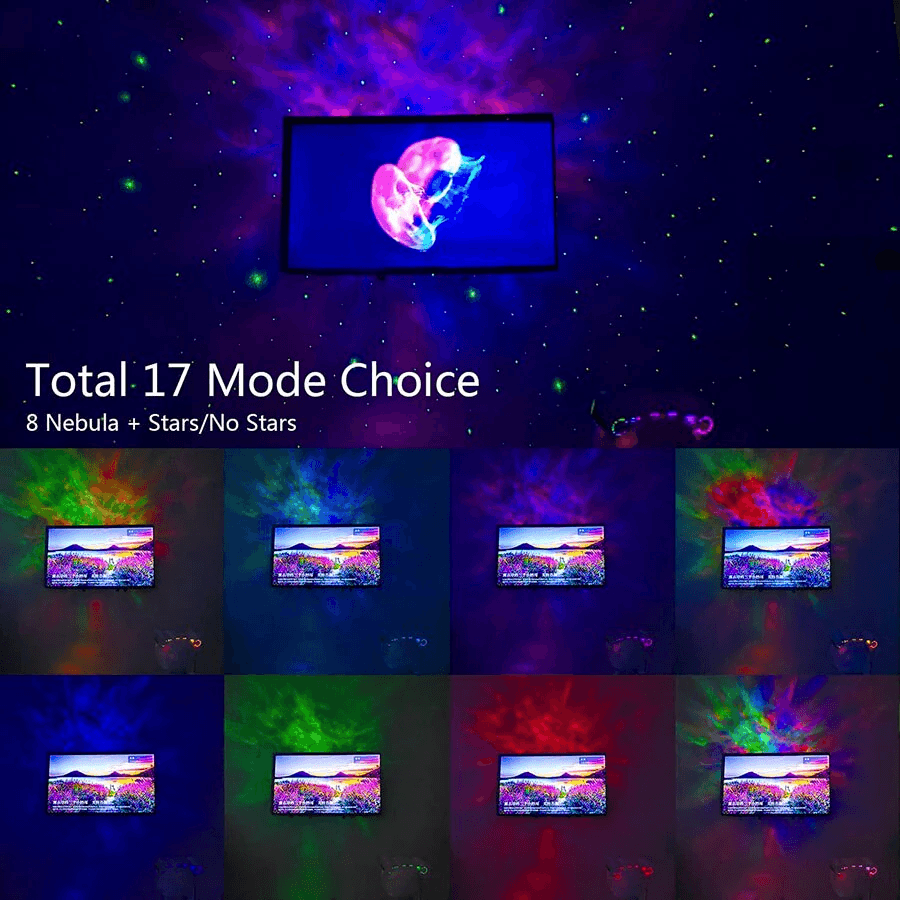 image-Astronaut Projector Galaxy Starry Sky Night Light Ocean Star LED Lamp