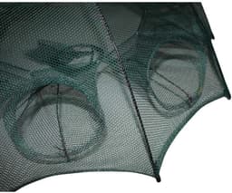 image-Fishing Bait Trap Crab Net Crawdad Shrimp Cast Dip Cage Fish Minnow